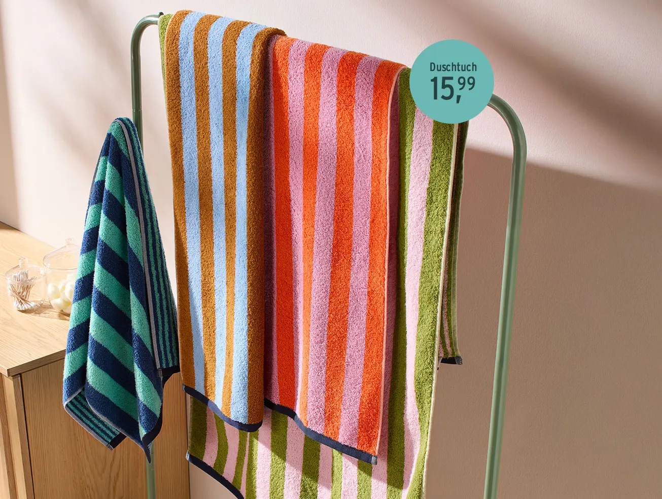 Handtücher in verschiedenen Farben