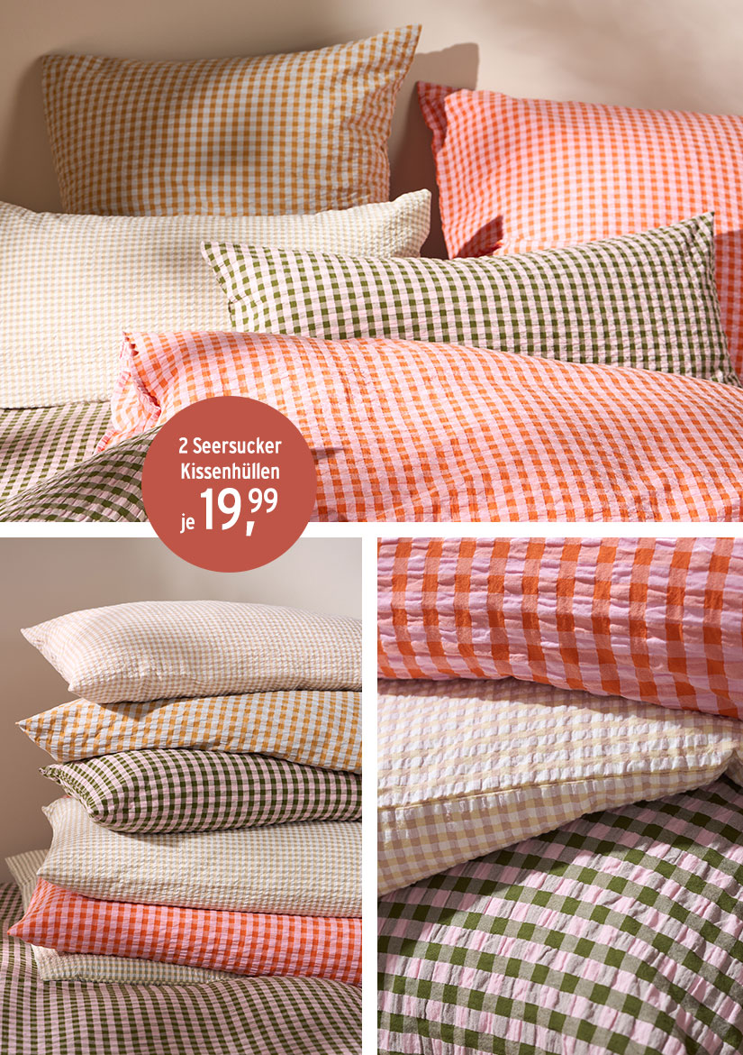 Seersucker Kissenhuellen
