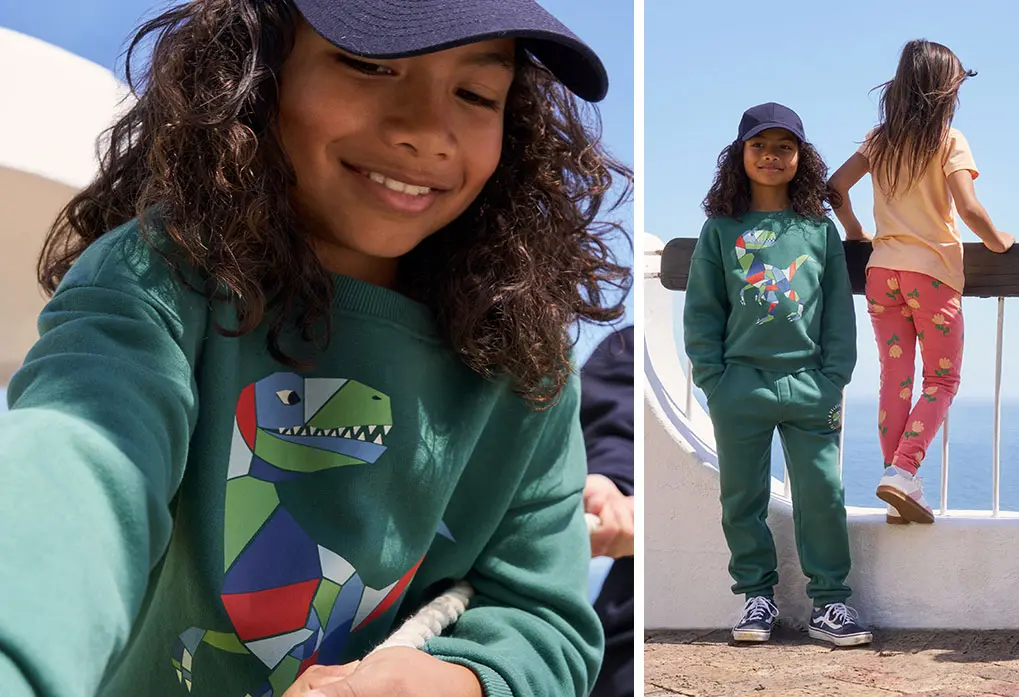 Kindermode mit buten Dinoprints