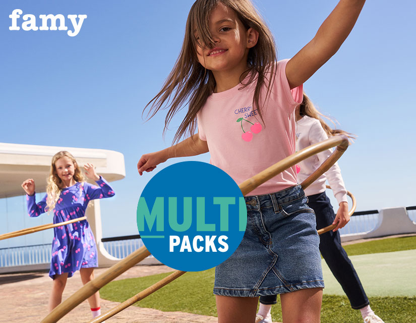 Mode für Mädchen im Multipack