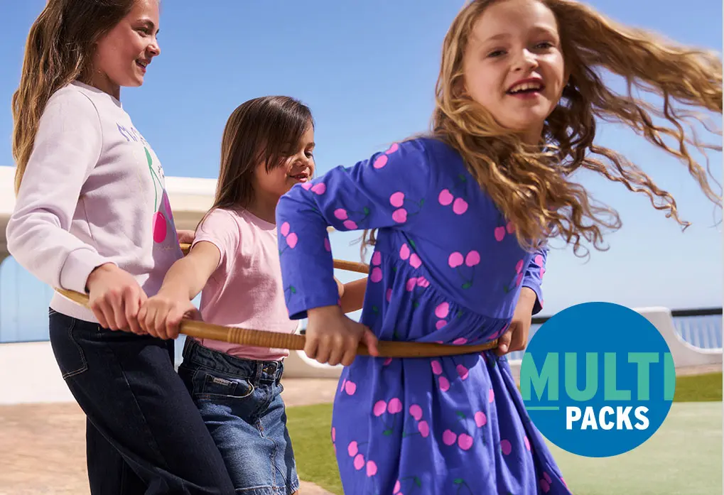 Mädchenmode mit fröhlichen Designs