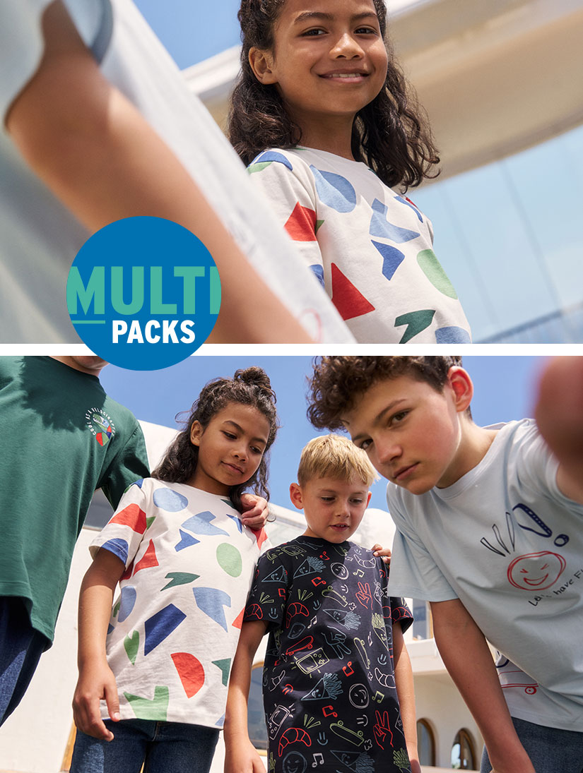 Kleurrijke mode voor tieners in een multipack