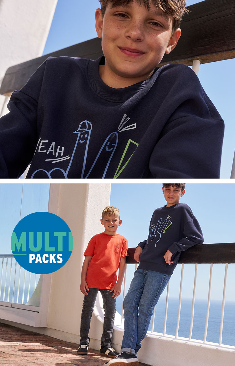Mode in multipacks voor jongens