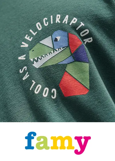 Dino-print "Zo cool als een velociraptor".