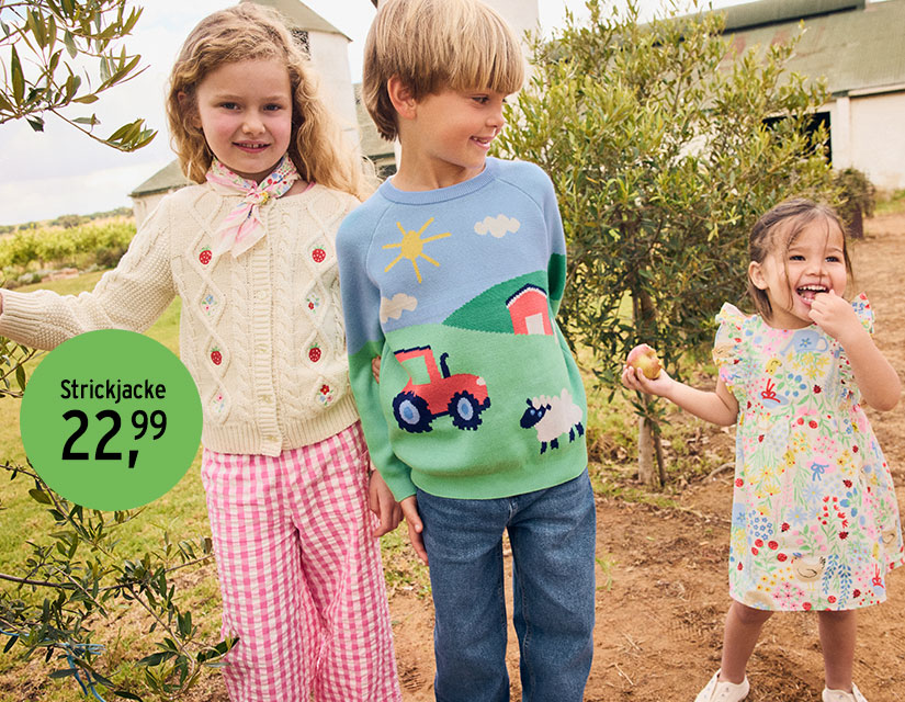 Mode mit Farmer-Motiven für Kinder