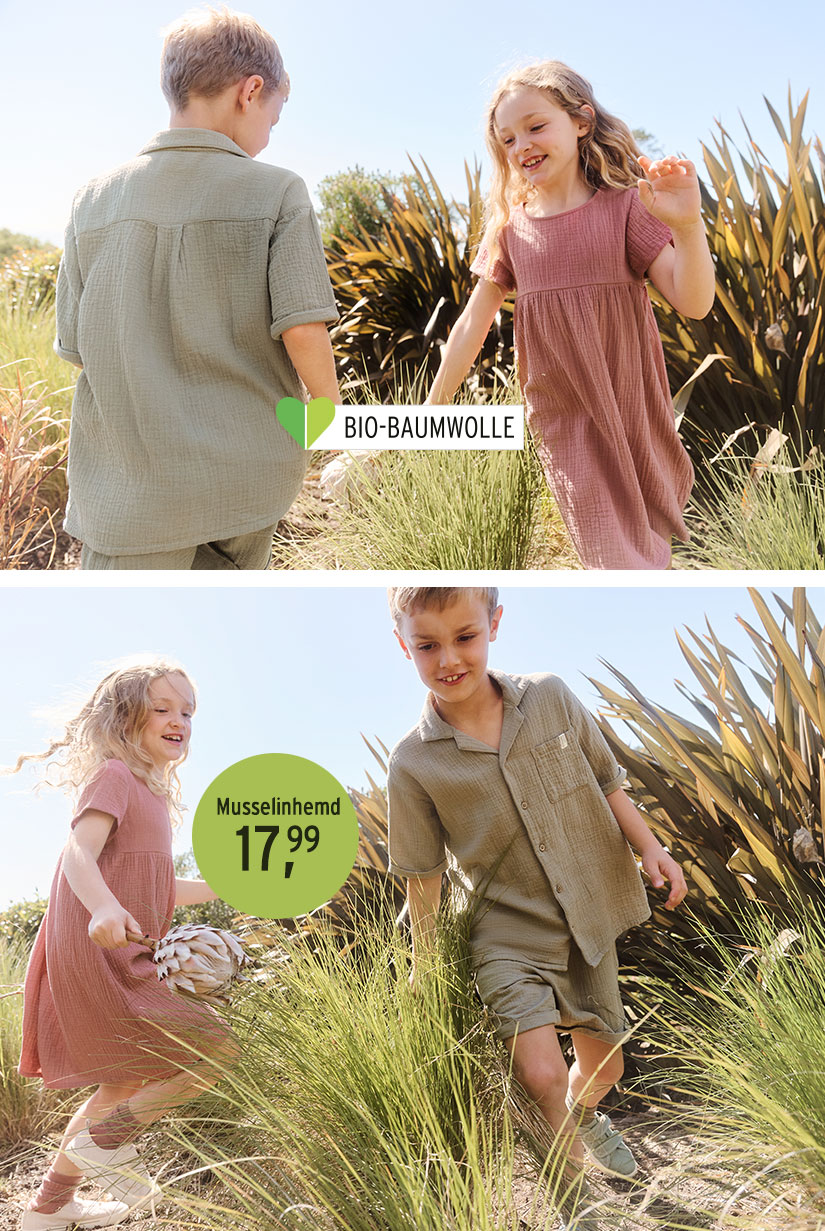 Musselin-Hemden für Jungen