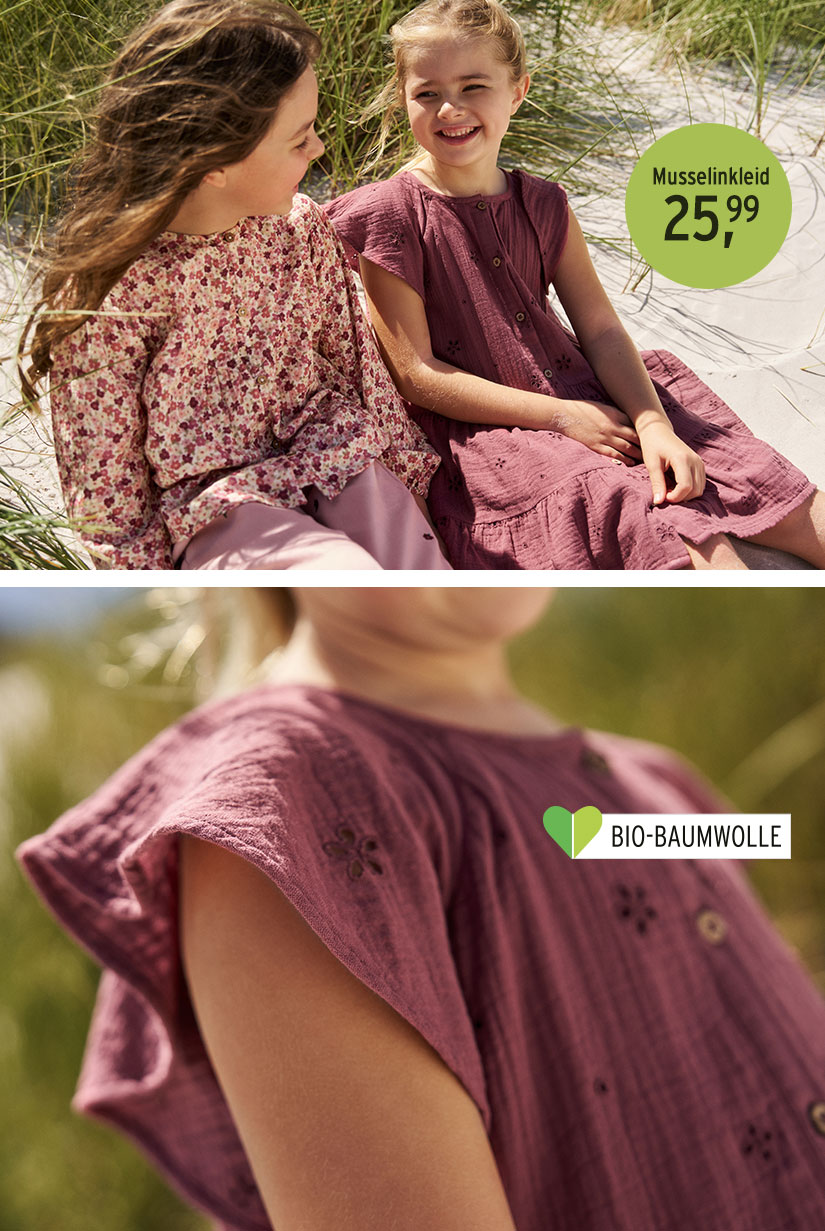 Musselinkleider für Mädchen