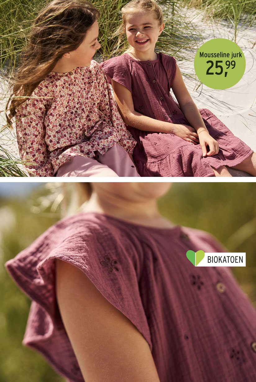 Mousseline jurken voor meisjes