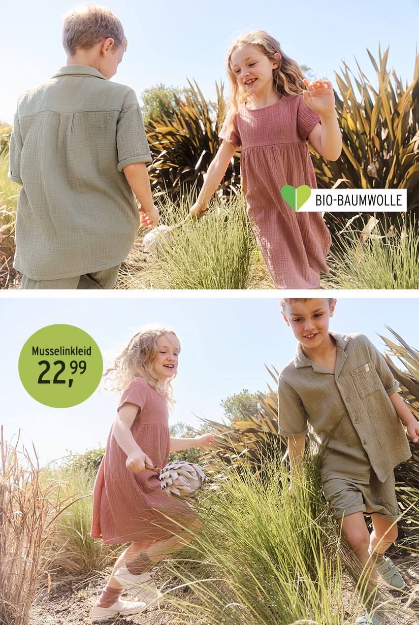 Musselinkleider für Mädchen