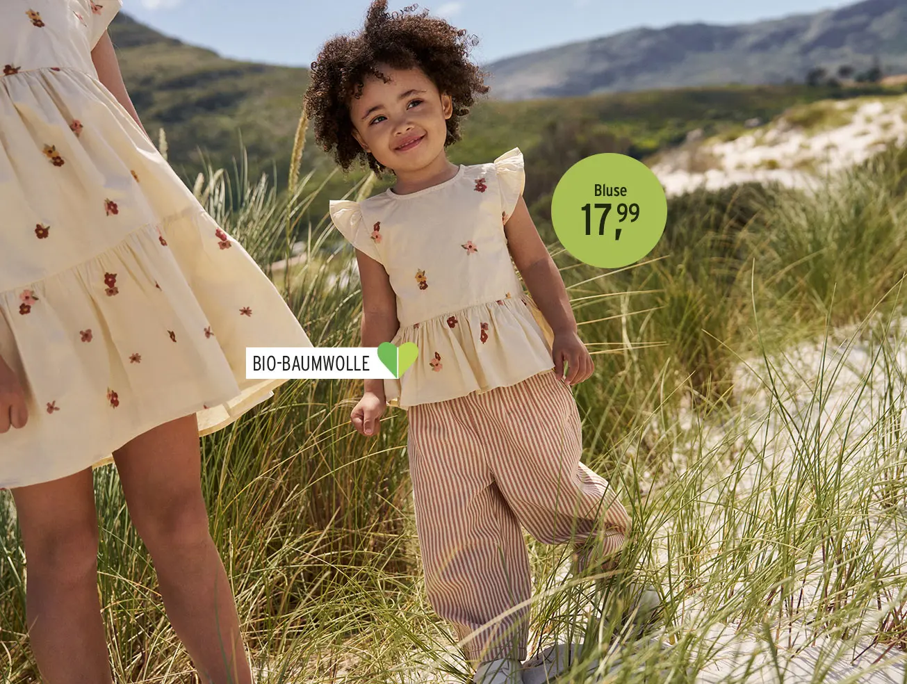 Florale Bluse für Mädchen Babys