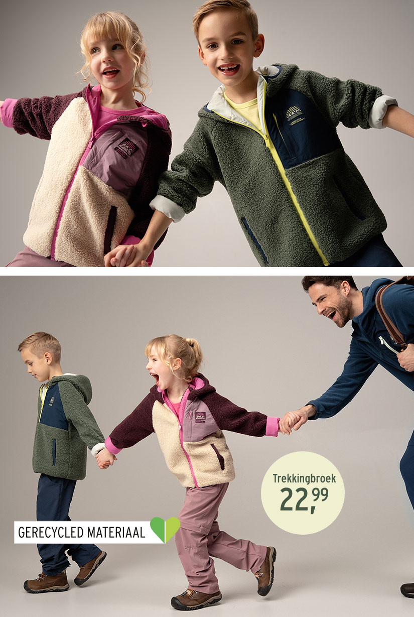 Trekking jas en broek voor kinderen