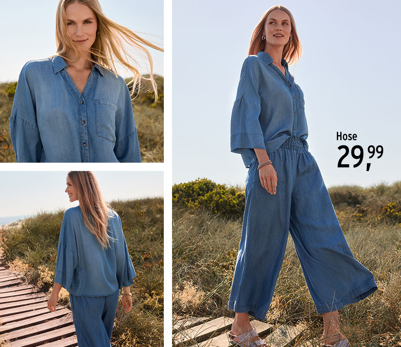 Jeansbluse