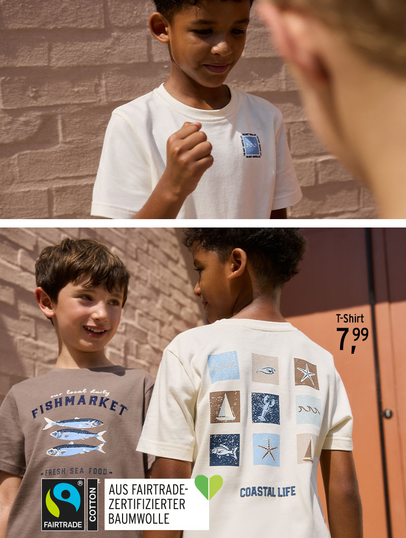 Sommerliche Jungen T-Shirts