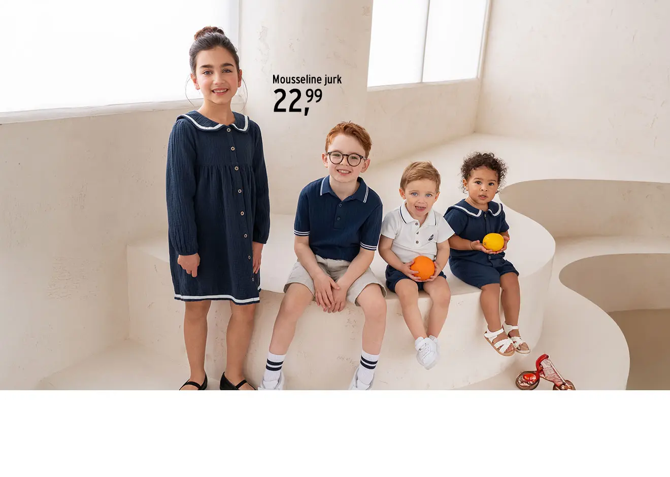 Maritieme mode voor kinderen