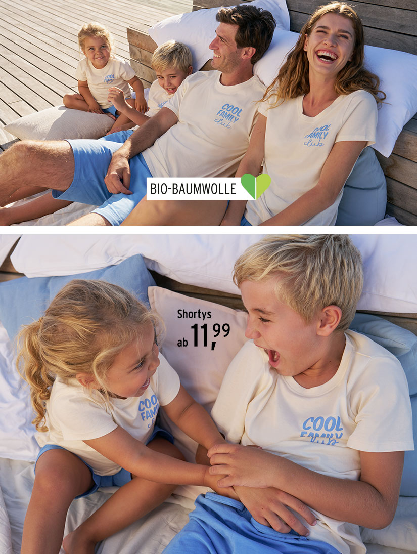 Shortys für die ganze Familie