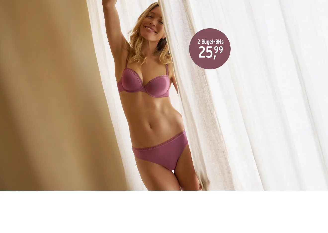 Unterwäsche in Basic-Farben