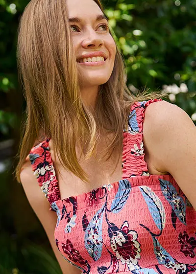 Kleurrijke zwangerschapsjurk