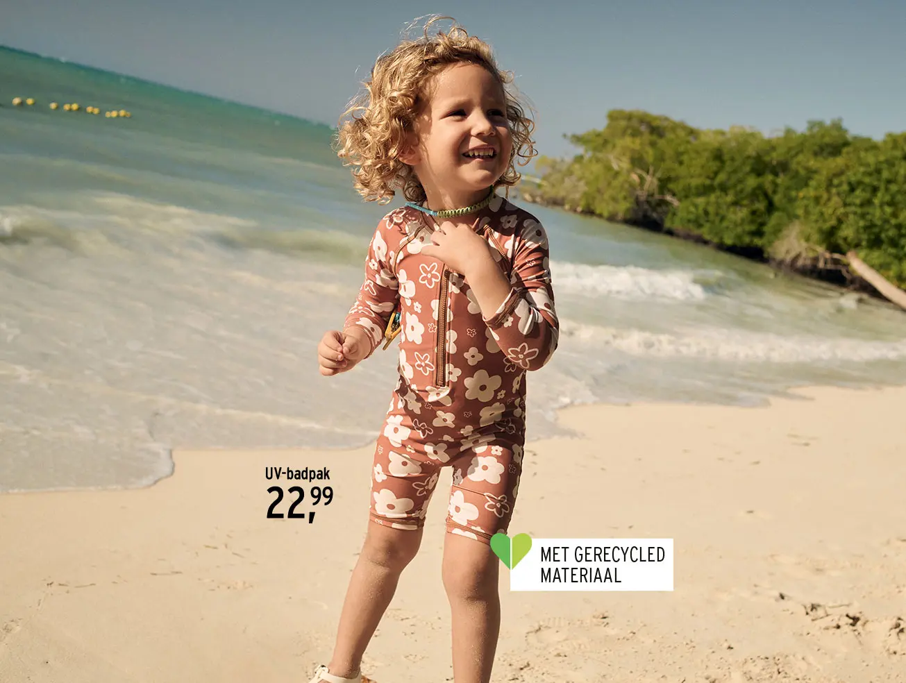 Overall met bloemmotief voor kinderen