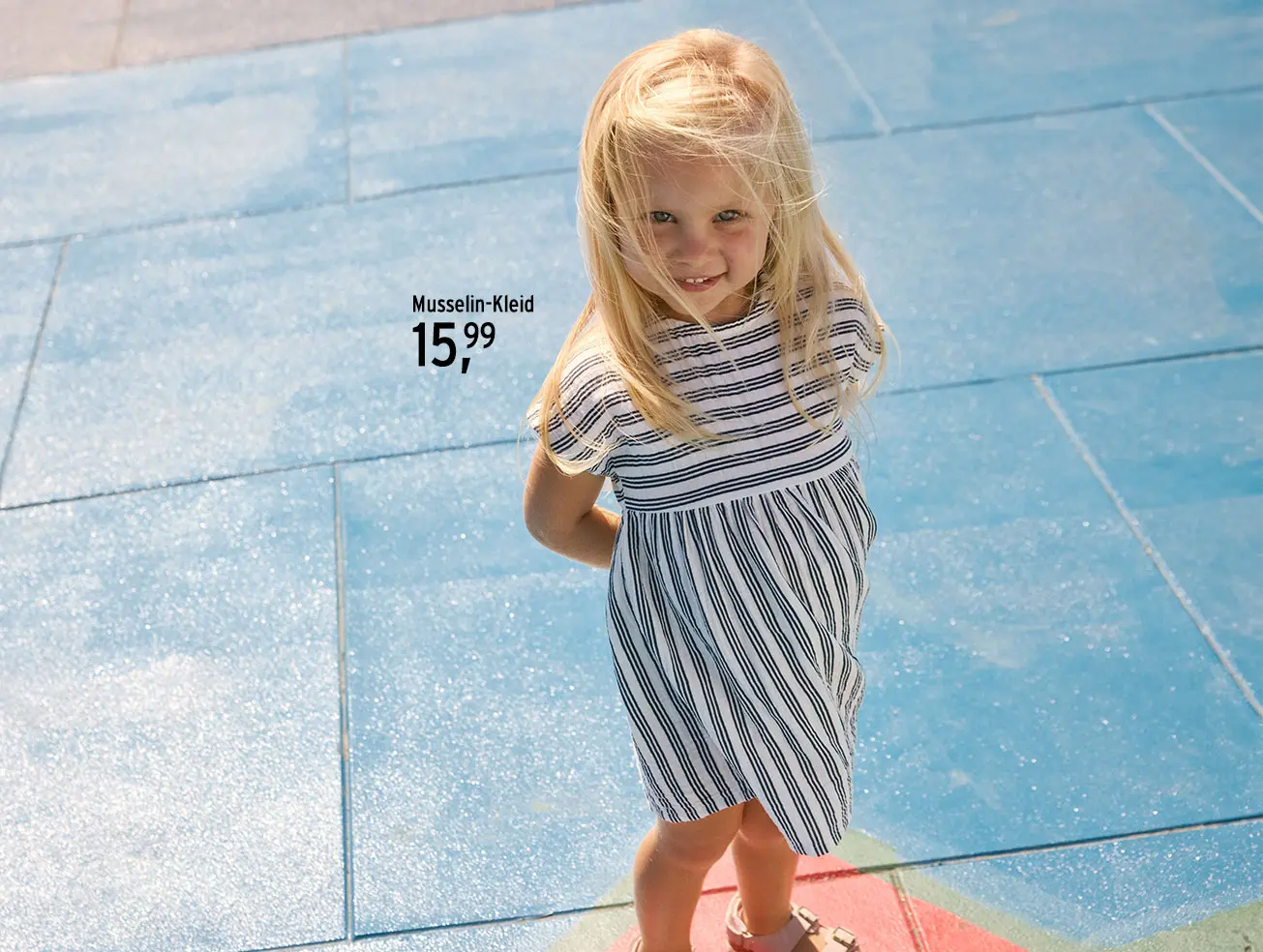 Musselin-Kleid für Mädchen