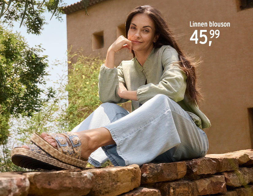 Linnen blouson voor dames