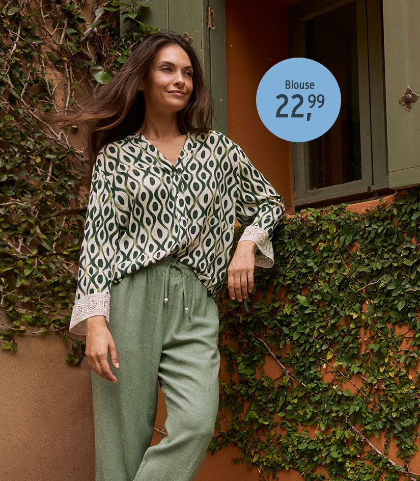 Dames blouse met patroon