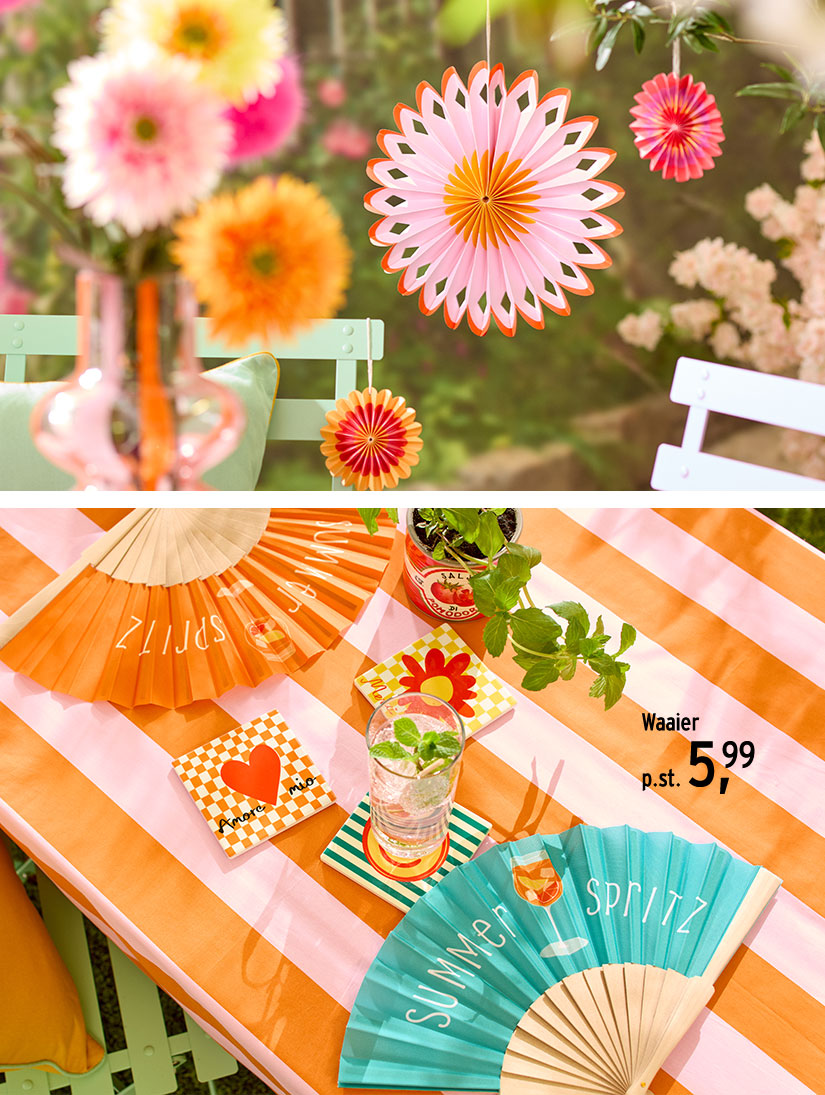 Ventilatoren in verschillende kleuren