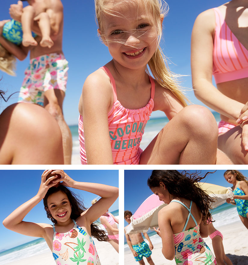 Bunte Bademode für Kinder