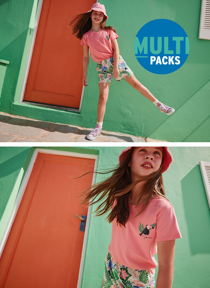 Farbenfrohe Mode für Mädchen