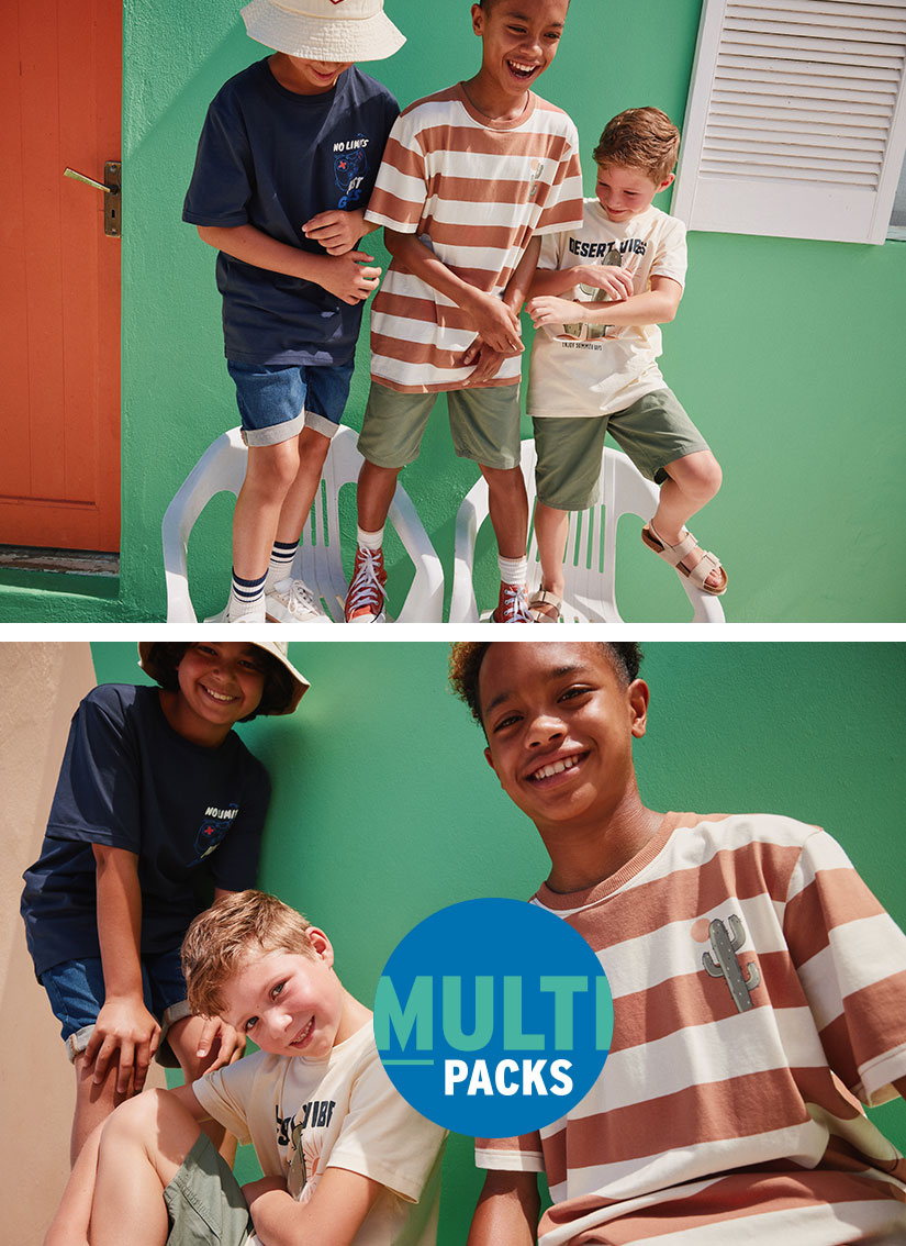 Bequeme Kindermode für Jungs im Multipack