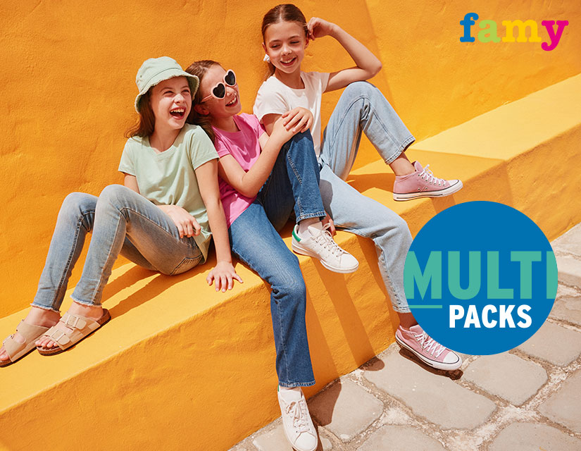 Stilvolle Mädchenmode im Multipack