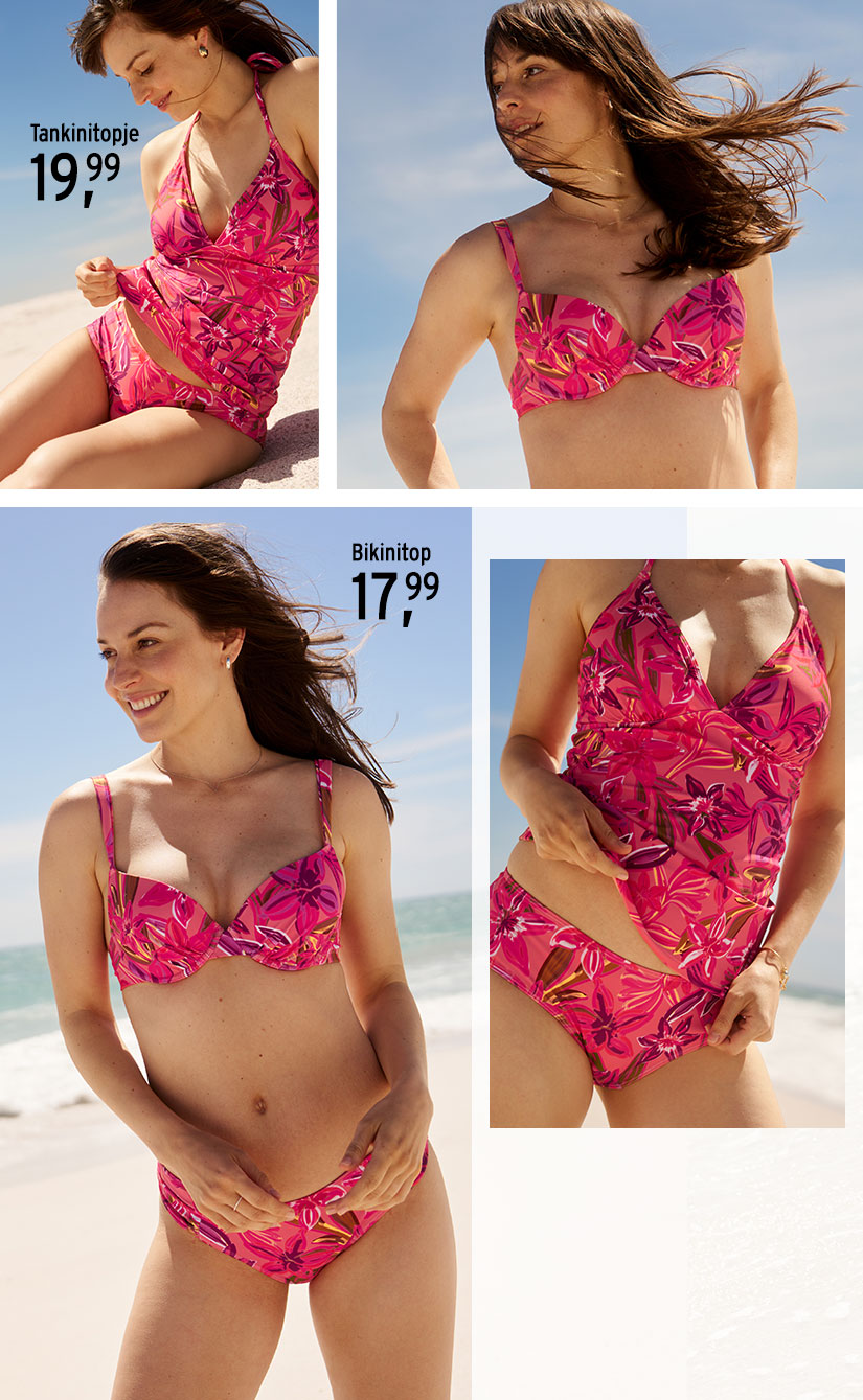Bikinitop en top met luipaardprint voor dames