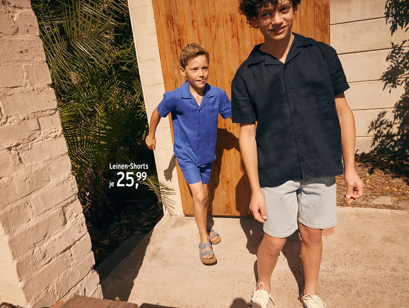 Leinenshorts für Jungen