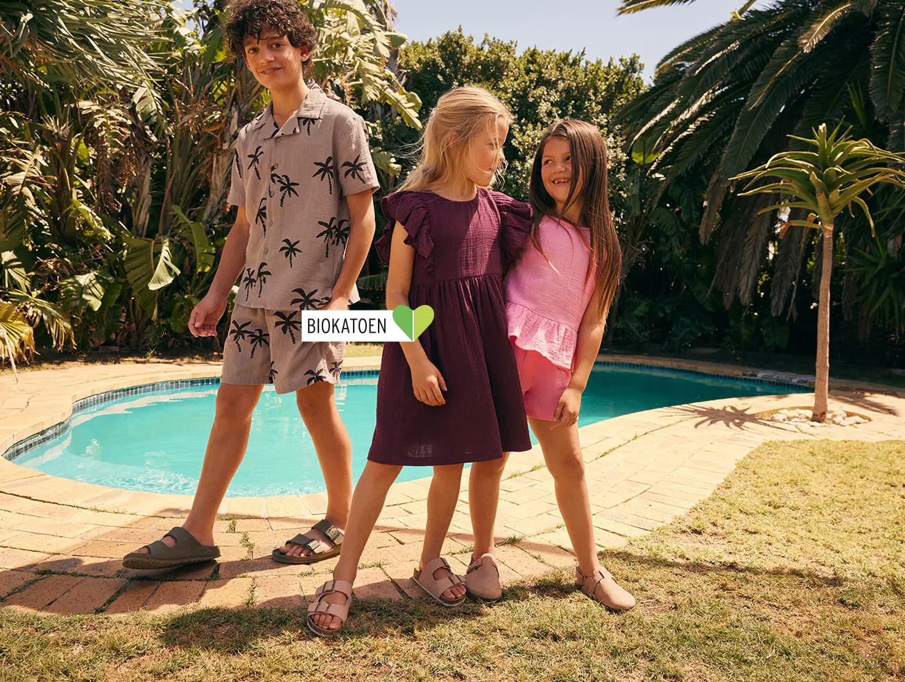 Mousseline jurken voor meisjes