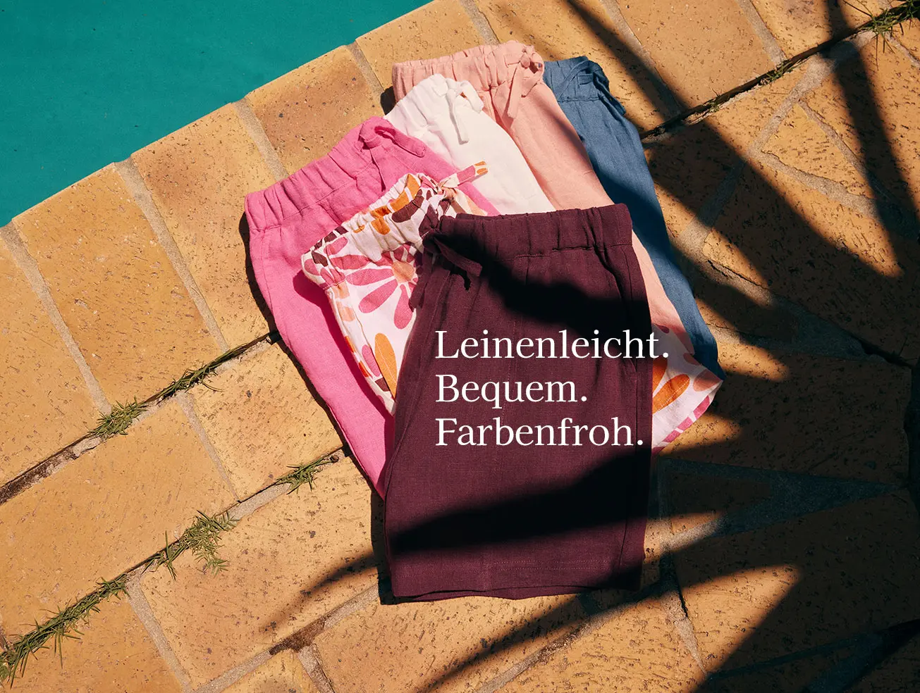 Leinenshorts für Mädchen