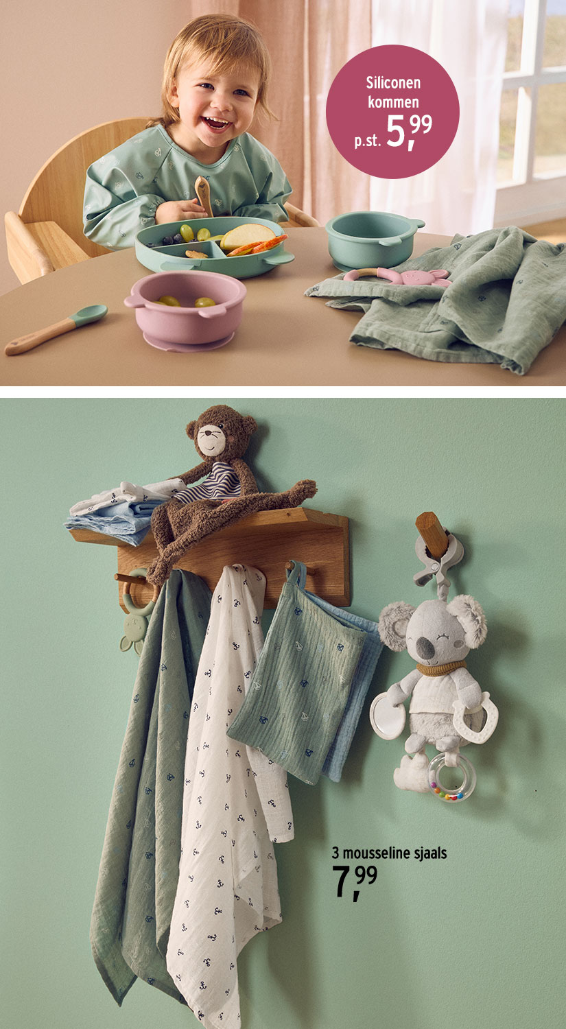 Siliconen harnas voor baby's