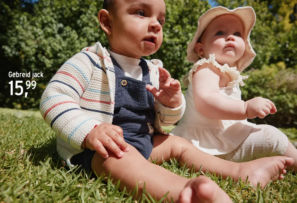 Vest met strepen voor baby's