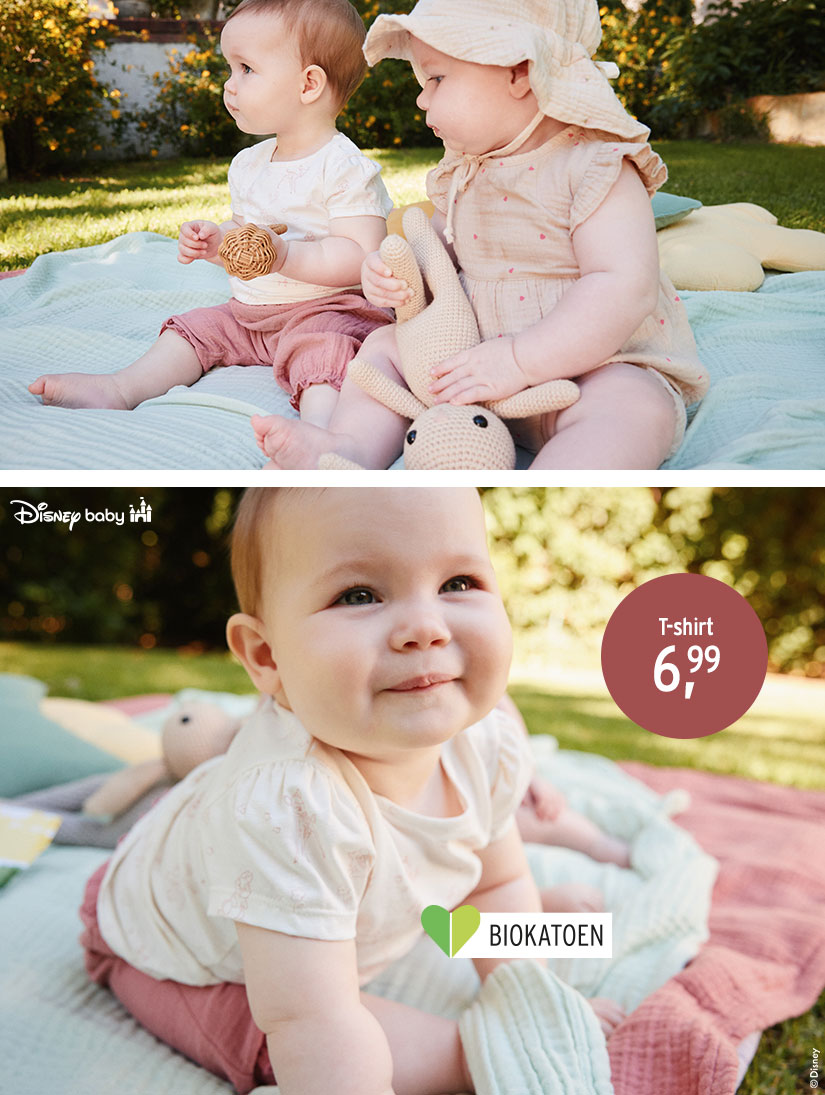 Baby t-shirt van biokatoen