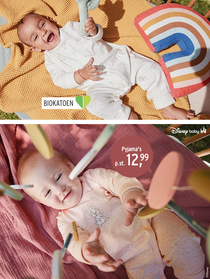 Babypyjama van biokatoen