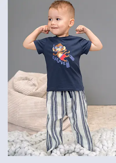 Blaues Set für Neugeborene 