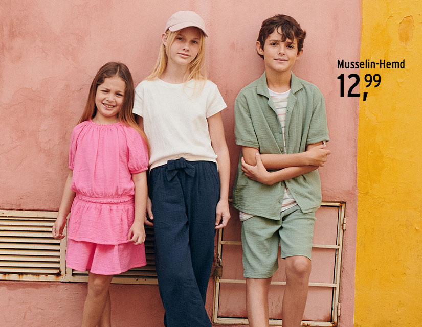 Musselin-Mode für Kinder