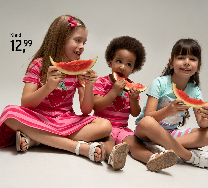 Gestreiftes Kleid für Mädchen Kleinkinder