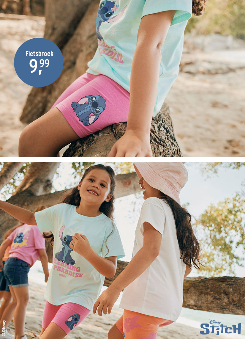 Kindermode met Stitch-motieven van Disney