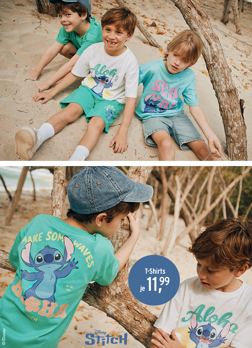 Shirts für Kinder Jungen mit Stitch-Motiven von Disney