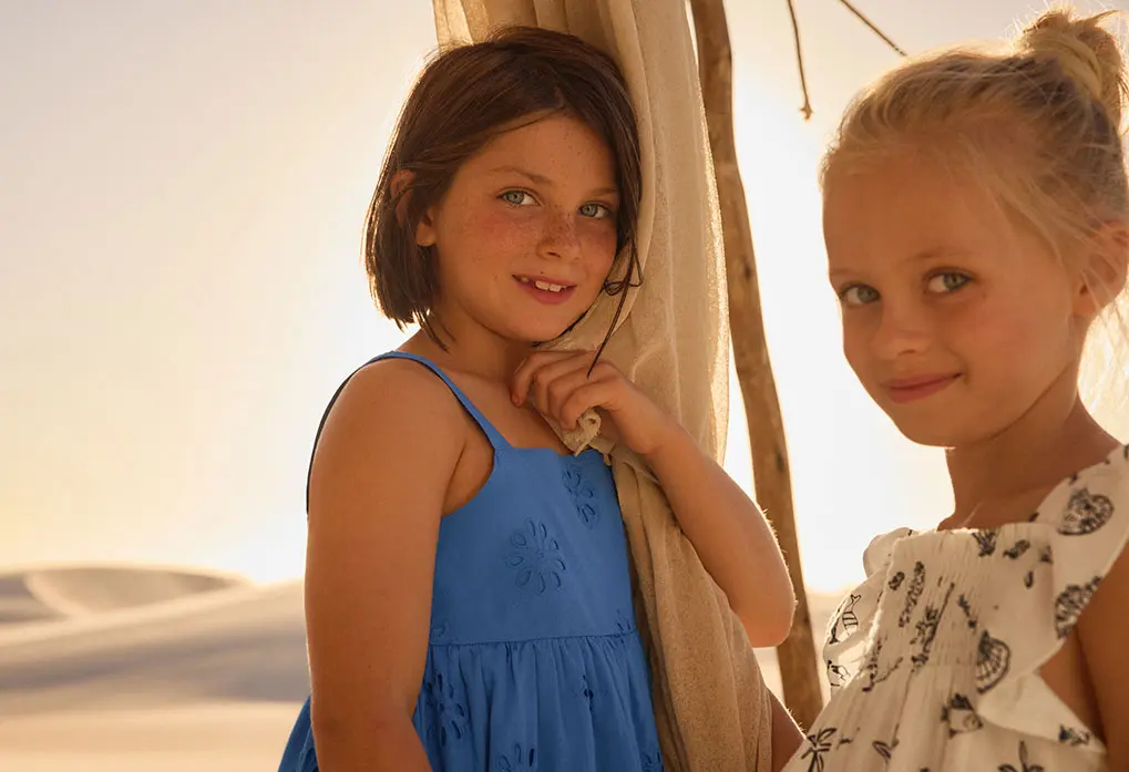 Sommerliches Kleid mti Stickereien