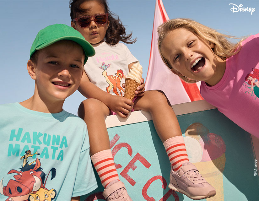 Vrolijke kindermode met Disney-motieven