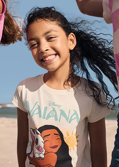 T-shirt voor kinderen met Vaiana motief