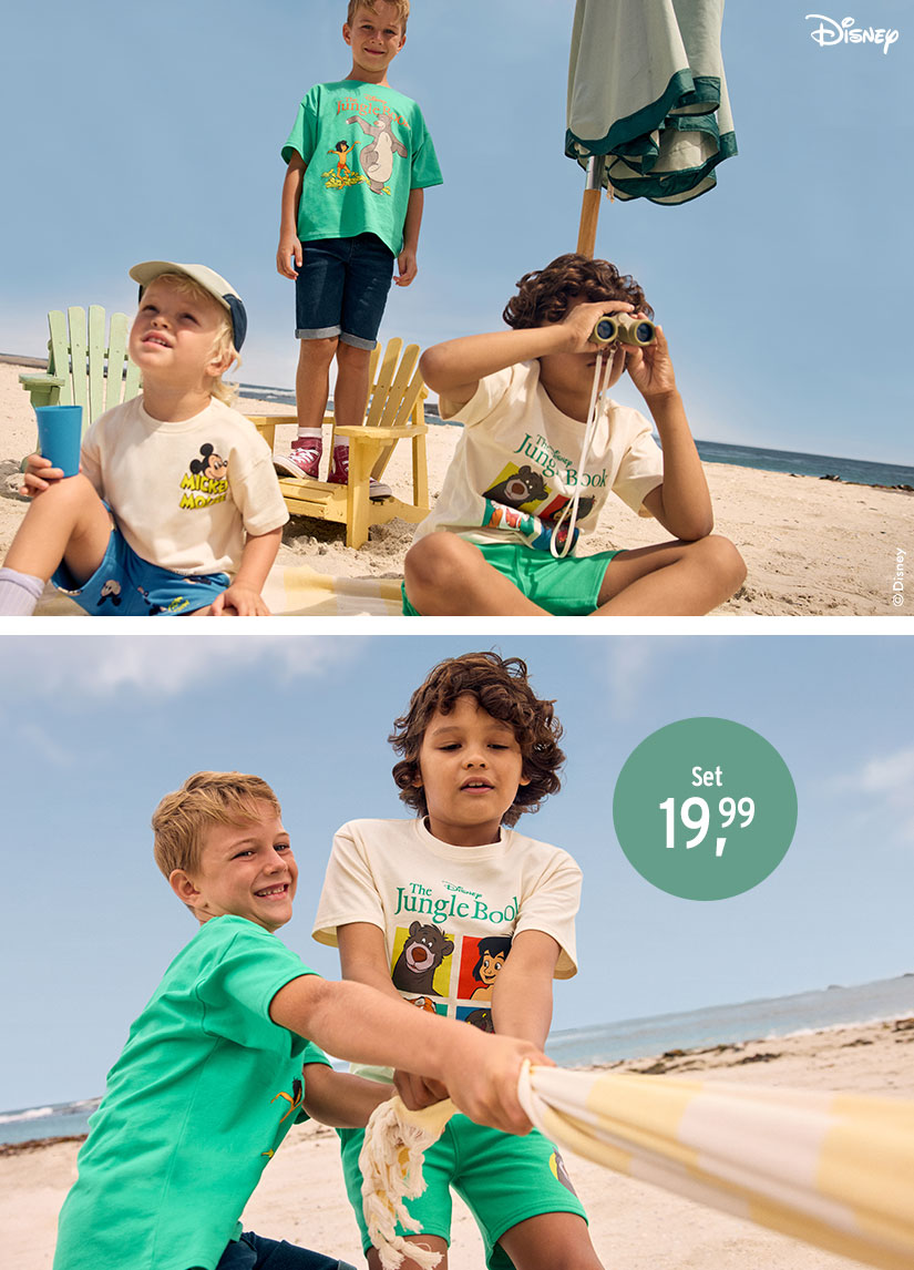 Vrolijke kindermode met Disney-motieven