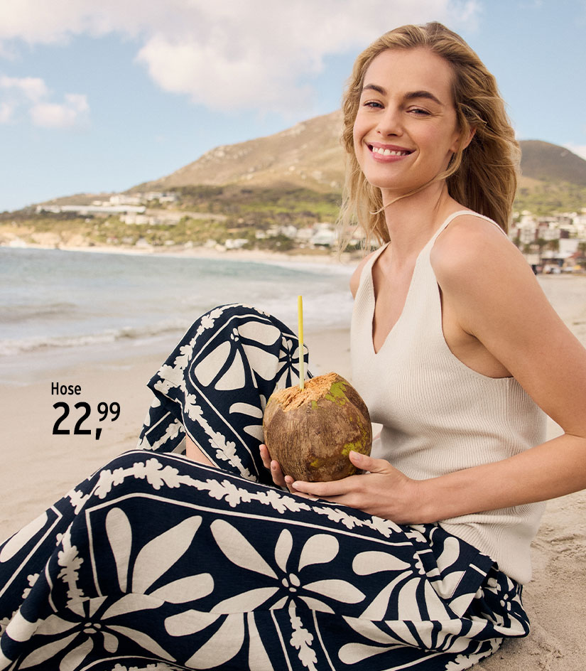 Damen Hose mit Muster 