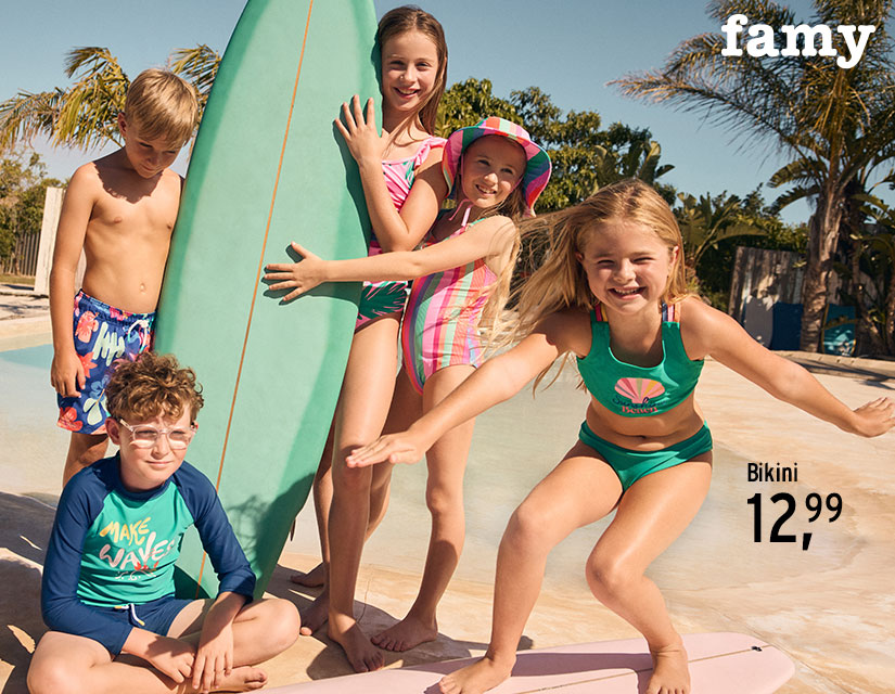 Farbenfrohe Bademode für Kinder