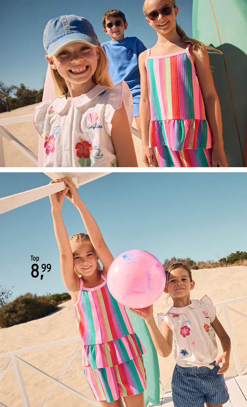 Farbenfrohe Mode für Kinder Mädchen